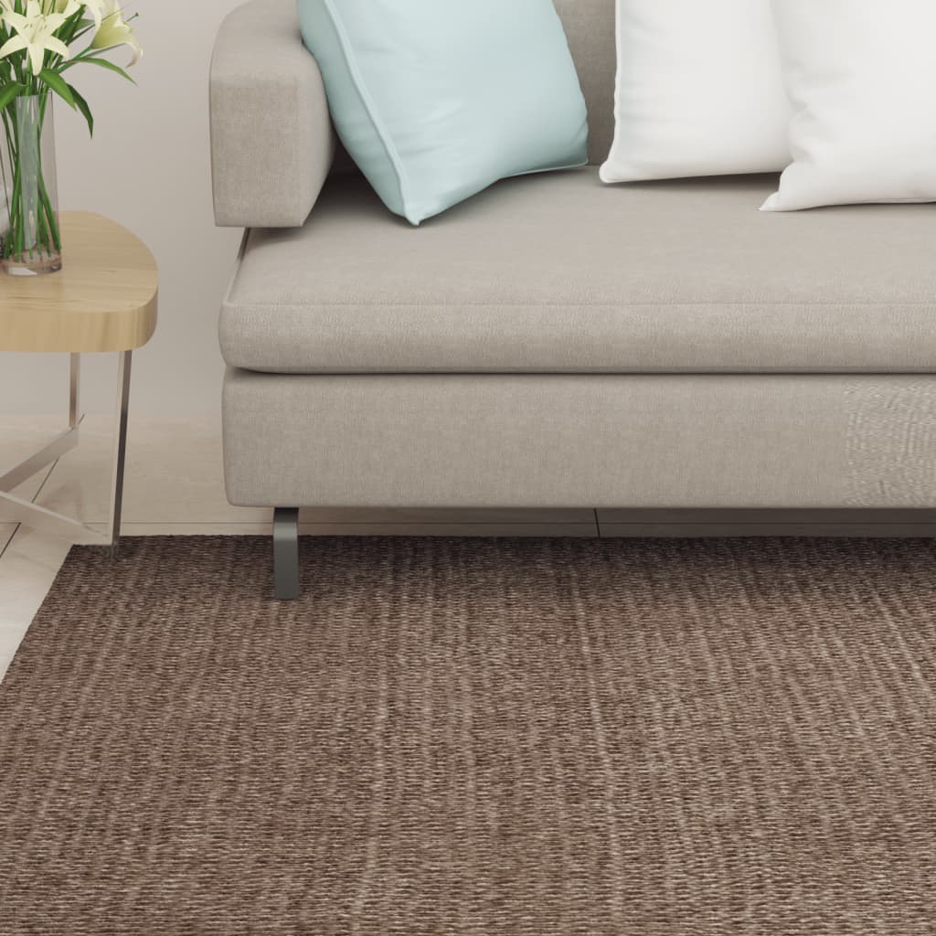foto del prodotto tappeto in sisal naturale 66x350 cm marrone vidaxl