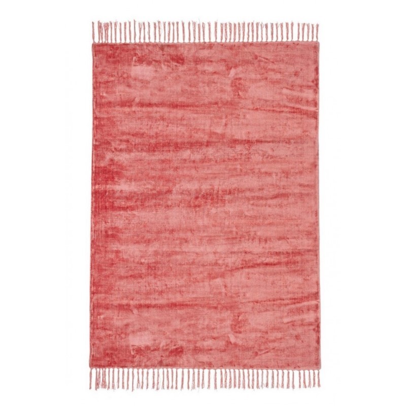 foto del prodotto tappeto in viscosa stile etnico rosso corallo belize 140x200 cm