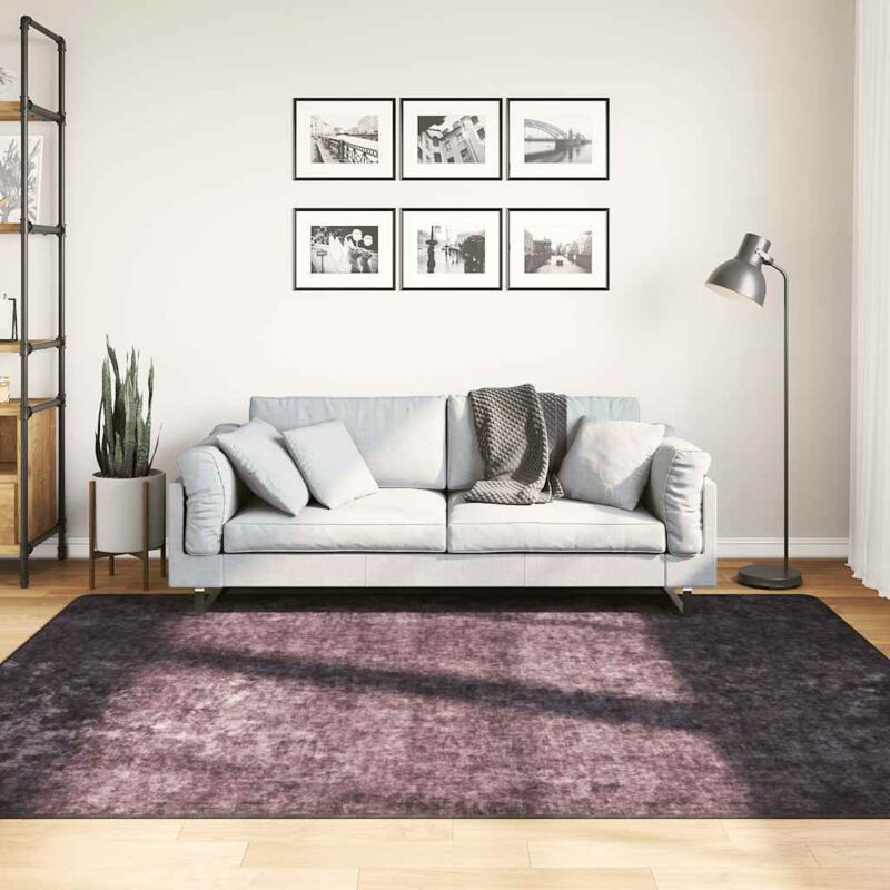 foto del prodotto tappeto lavabile 160x230 cm antracite antiscivolo vidaxl