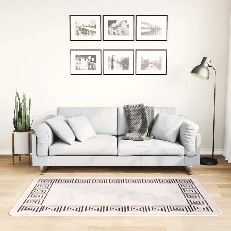 foto del prodotto tappeto lavabile 80x150 cm beige chiaro antiscivolo vidaxl
