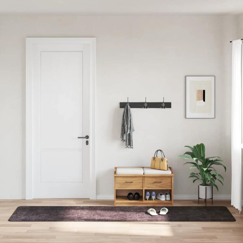 foto del prodotto tappeto lavabile 80x300 cm antracite antiscivolo vidaxl