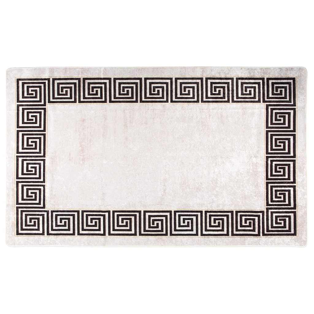 foto del prodotto tappeto lavabile bianco e nero 150x230 cm antiscivolocod mxl 131866