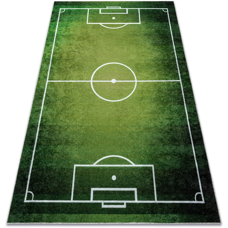 foto del prodotto tappeto lavabile junior 51307.803 campo da calcio, calcio per bambini antiscivolo verde green 80x150 cm