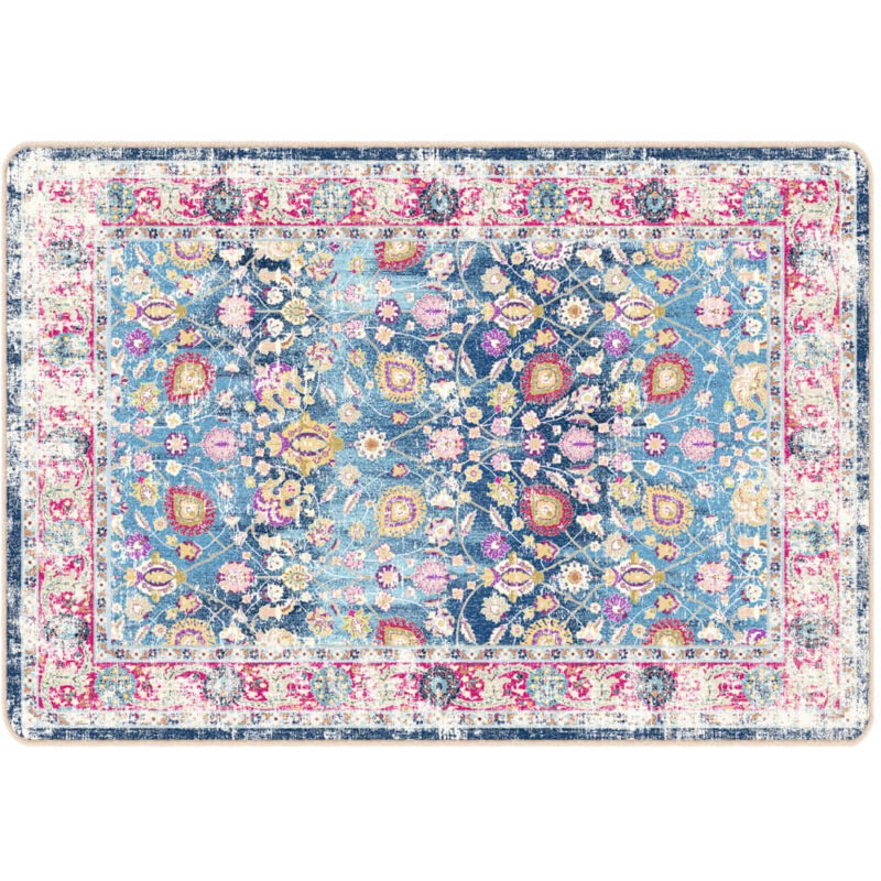 foto del prodotto tappeto lavabile multicolore 120x180 cm antiscivolo vidaxl
