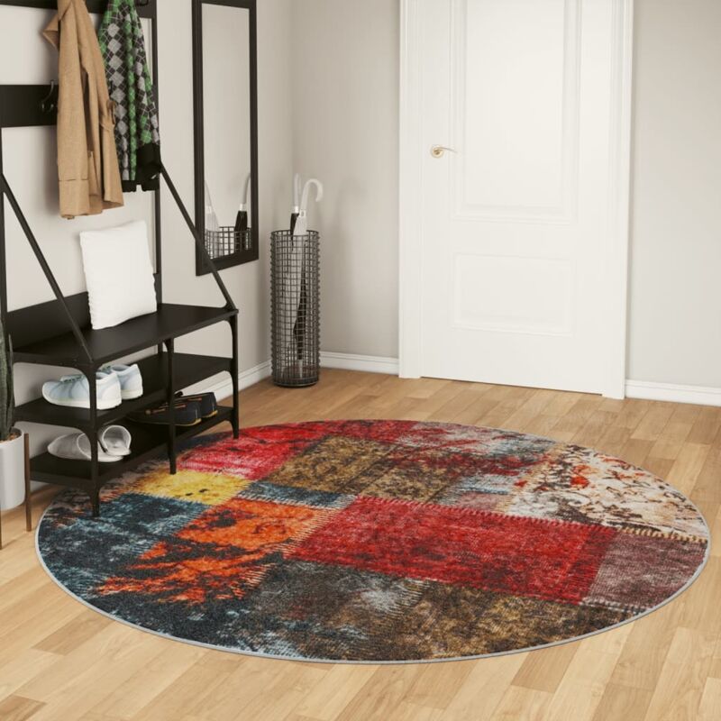 foto del prodotto tappeto lavabile multicolore 200 cm antiscivolo vidaxl