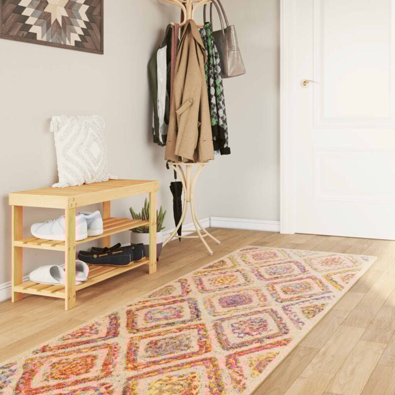 foto del prodotto tappeto lavabile multicolore 80x300 cm antiscivolo vidaxl