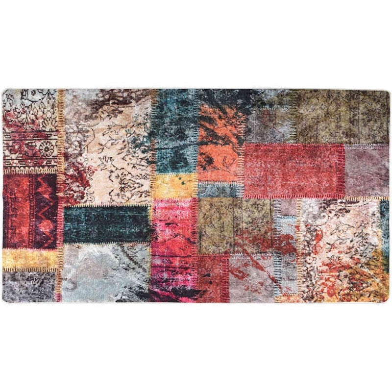 foto del prodotto tappeto lavabile patchwork 190x300 cm multicolore antiscivolo cod mxl 76472