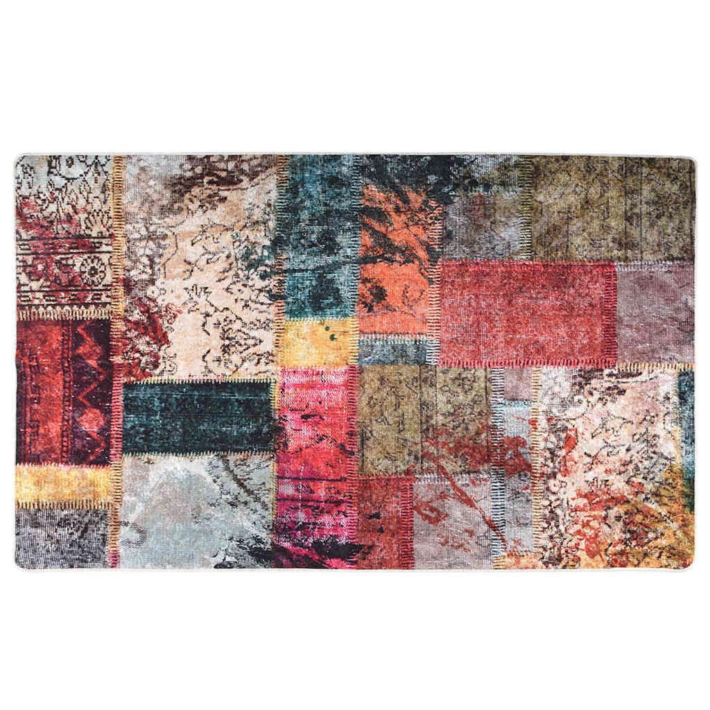 foto del prodotto tappeto lavabile patchwork multicolore 120x170 cm antiscivolocod mxl 131867