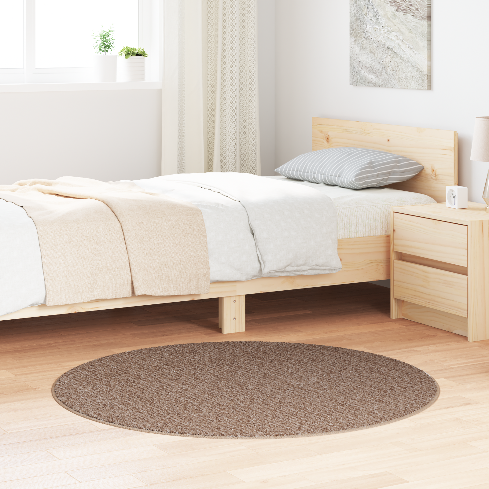 foto del prodotto tappeto marrone 120 x 120 cm polipropilene vidaxl