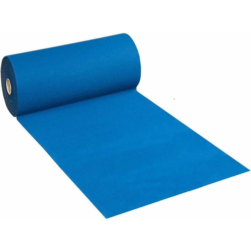 foto del prodotto tappeto moquette al metro h100 cm interno esterno passatoia negozio chiesa blu
