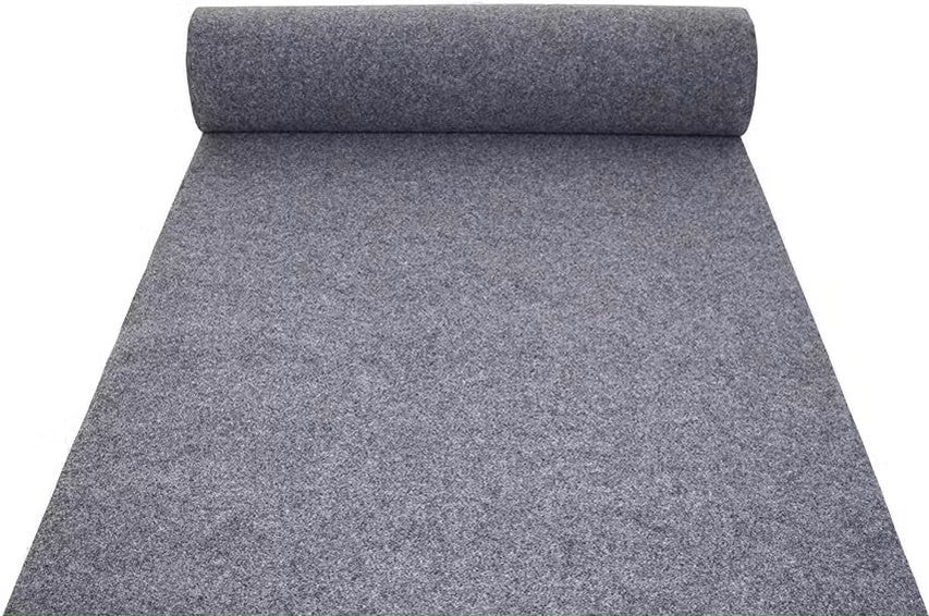 foto del prodotto tappeto moquette guida passatoia per interno esterno grigia h 1 x 30 mt