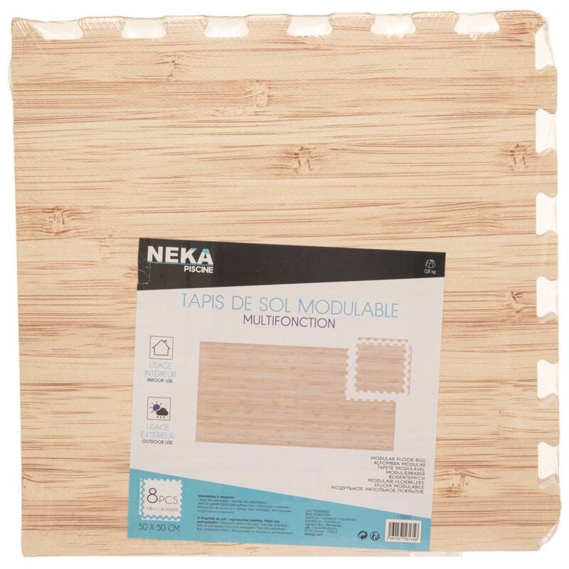 foto del prodotto tappeto mousse 8 pezzi legno intex