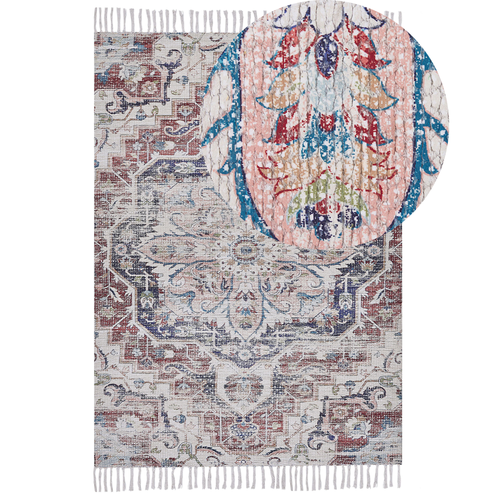 foto del prodotto tappeto orientale anticato soggiorno multicolore 150 x 230 cm ingresso salotto stile etnico