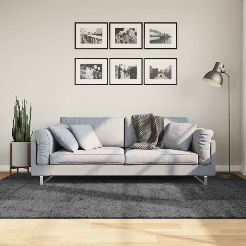 foto del prodotto tappeto oviedo a pelo corto antracite 160x230 cm vidaxl