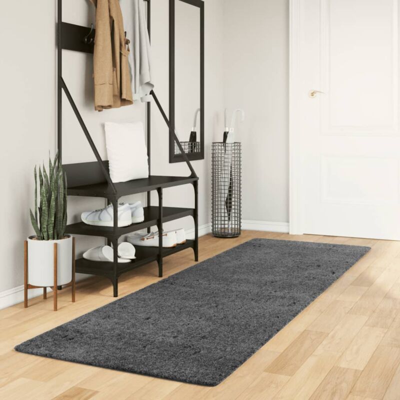 foto del prodotto tappeto oviedo a pelo corto antracite 80x250 cm vidaxl
