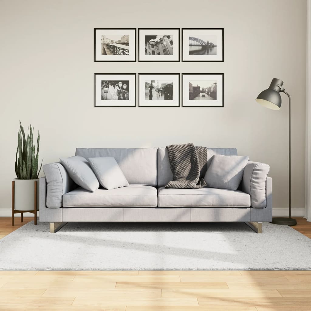 foto del prodotto tappeto oviedo a pelo corto grigio 140x200 cm