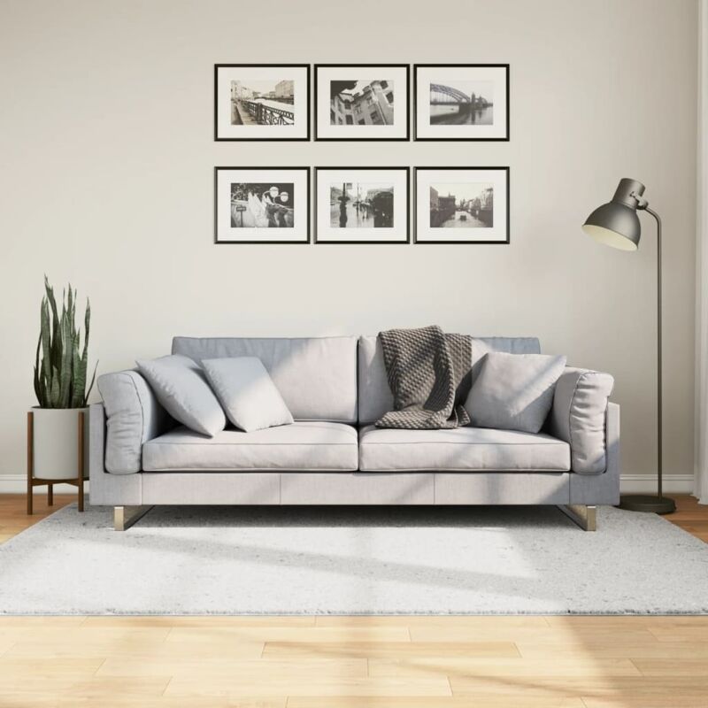 foto del prodotto tappeto oviedo a pelo corto grigio 140x200 cm vidaxl