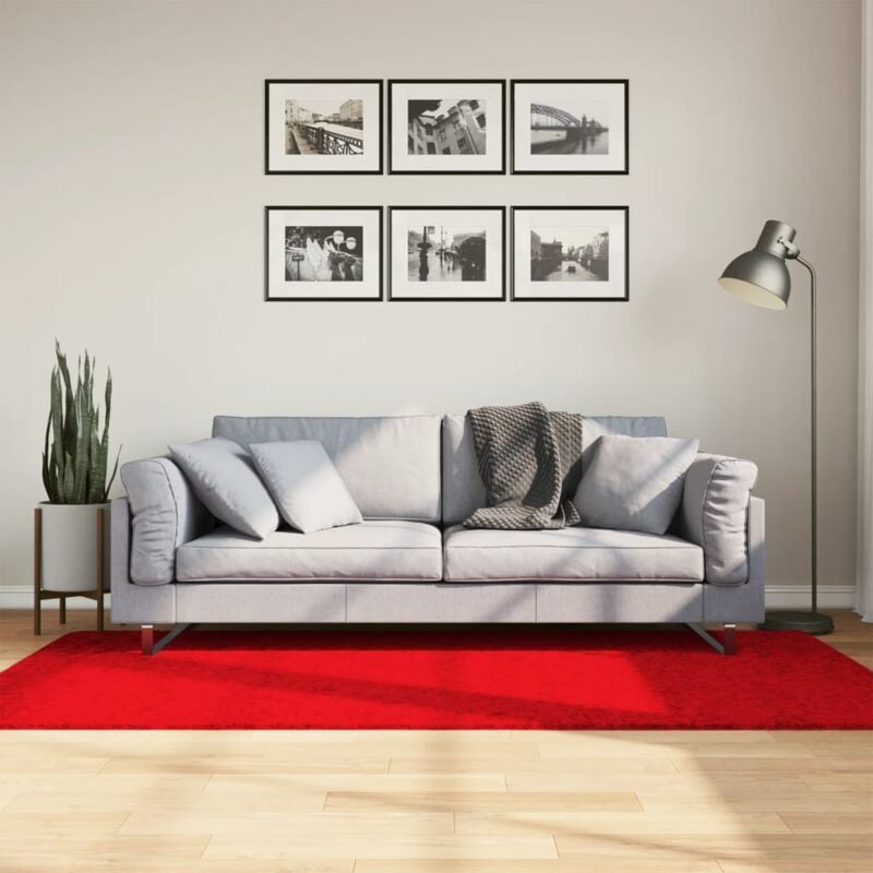 foto del prodotto tappeto oviedo a pelo corto rosso 100x200 cm vidaxl