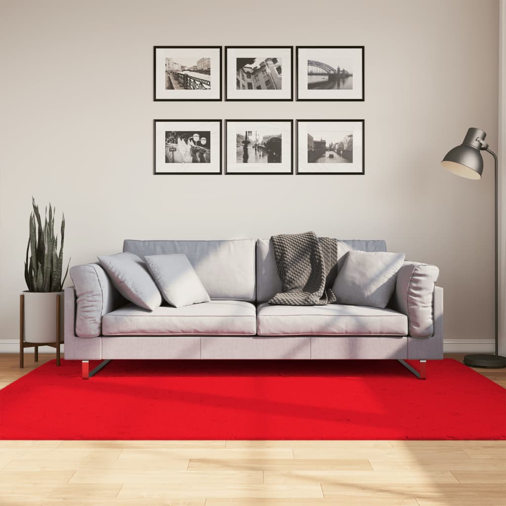 foto del prodotto tappeto oviedo a pelo corto rosso 140x200 cmcod mxl 92578
