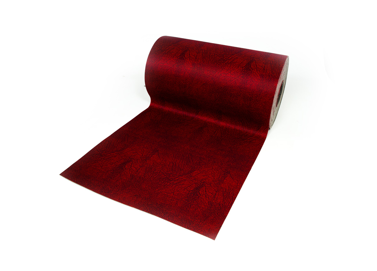 foto del prodotto tappeto passatoia antiscivolo con stampa digitale dis. screziato colore bordeaux 50x400 bordeaux