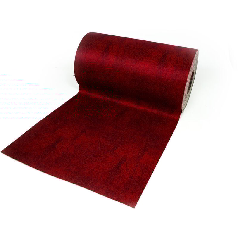 foto del prodotto tappeto passatoia antiscivolo con stampa digitale dis. screziato colore bordeaux, misura50x90colorebordeaux