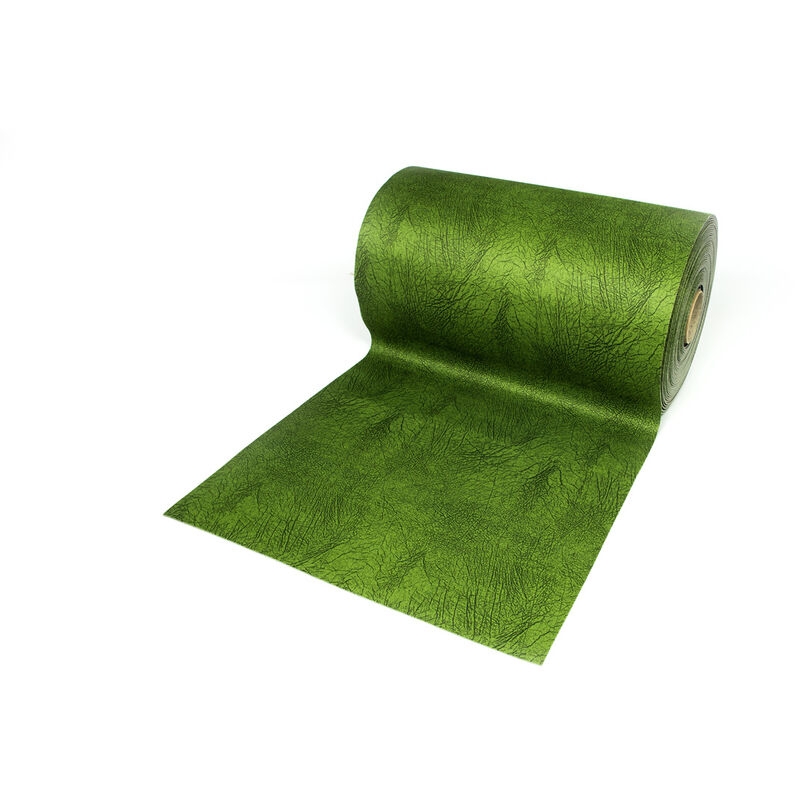 foto del prodotto tappeto passatoia antiscivolo con stampa digitale dis. screziato colore verde, misura50x280coloreverde