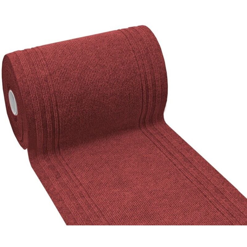 foto del prodotto tappeto passatoia antiscivolo cucina interno esterno corridoio scala assorbente bordeaux 67x40 cm