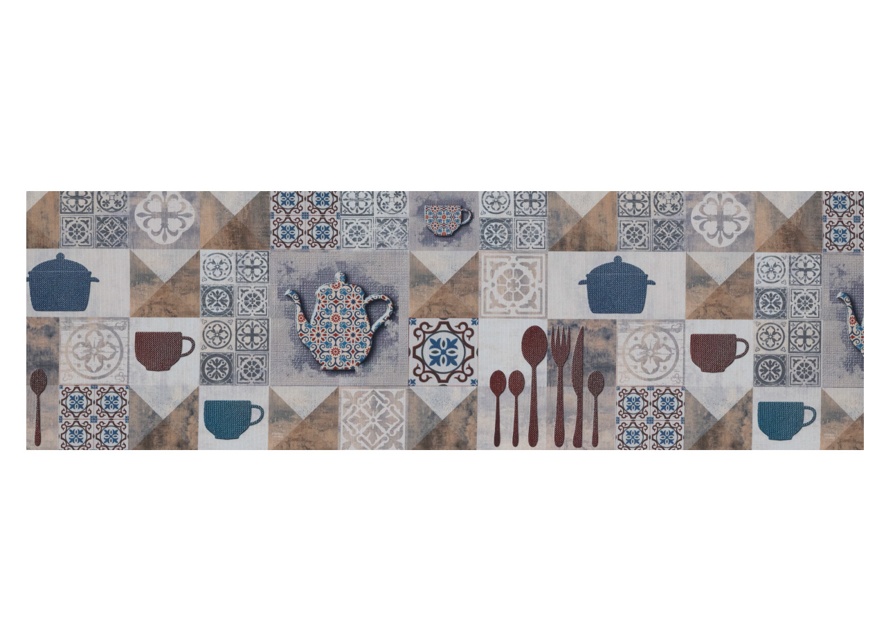 foto del prodotto tappeto passatoia cucina antiscivolo antimacchia digitale sprinty kitchen 52x280 kitchen