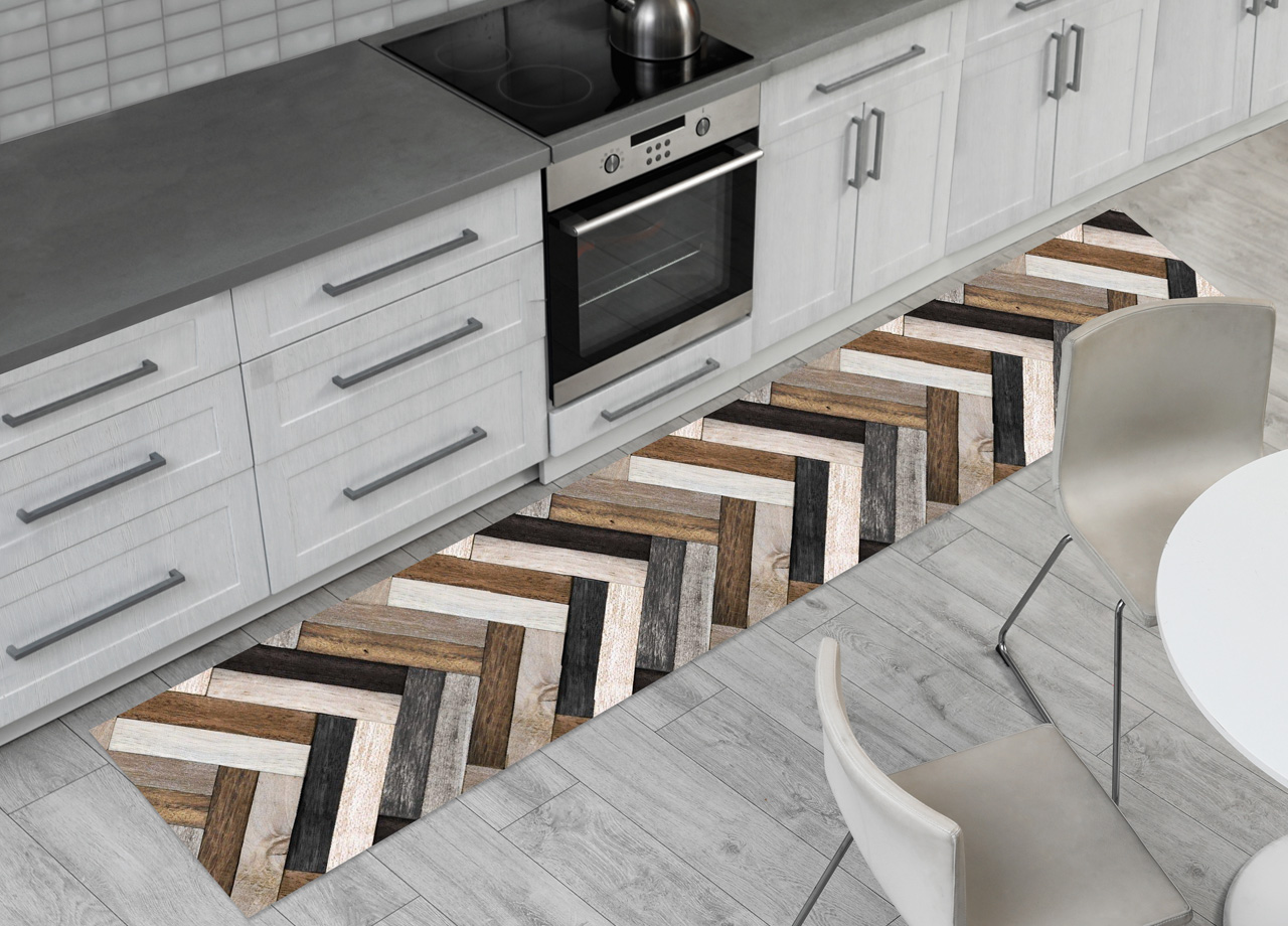 foto del prodotto tappeto passatoia cucina antiscivolo sottolavello digitale fantasie varie 50x280 listelli