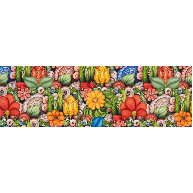 foto del prodotto tappeto passatoia cucina antiscivolo stampa digitale sprinty disegno tun, misura52x140coloretun