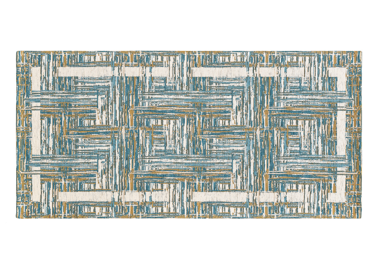 foto del prodotto tappeto passatoia cucina corsia retro antiscivolo disegno bangkok by suardi 55x140 jeans