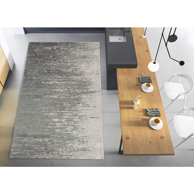 foto del prodotto tappeto passatoia cucina corsia retro antiscivolo disegno tamigi colore grigio by suardi, misura55x140coloregrigio