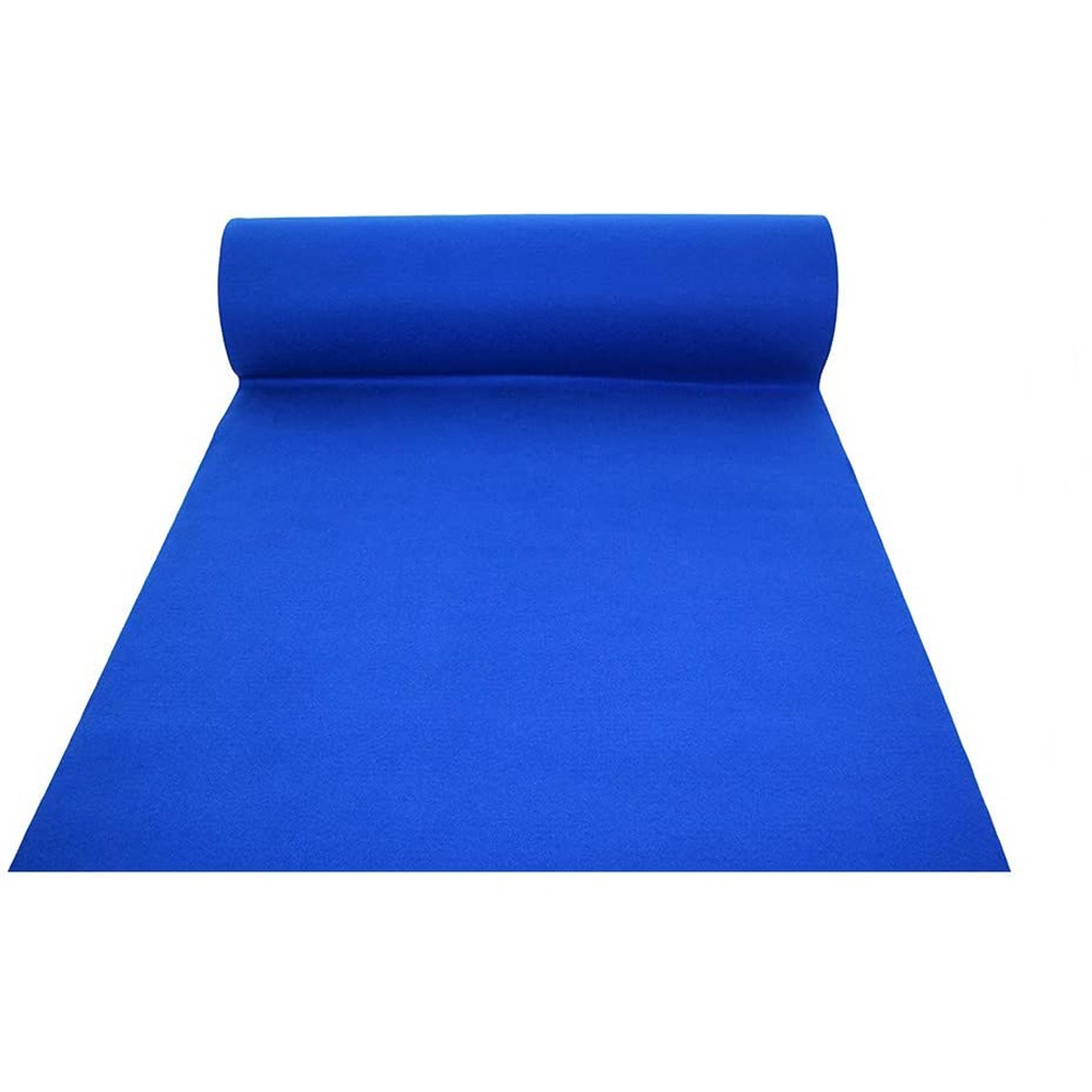 foto del prodotto tappeto passatoia moquette cerimonia esterno 1x50mt blu elst101