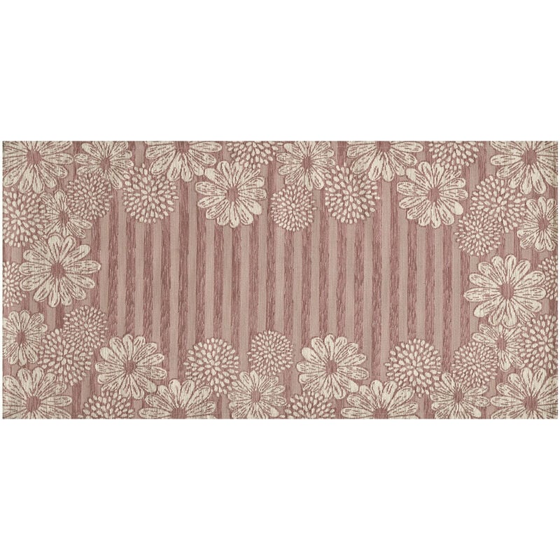foto del prodotto tappeto passatoia runner cucina antiscivolo lavabile disegno sole cipria suardi, misura55x140colorecipria