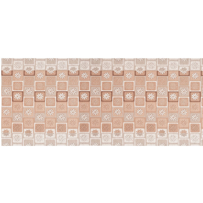 foto del prodotto tappeto passatoia tessuto jacquard linea emozioni dis floreale frizzy rosato, misura57x140colorerosato