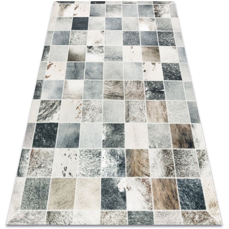 foto del prodotto tappeto patchwork 21716 beige pelle di vacchetta beige 160x230 cm
