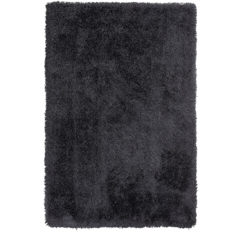 foto del prodotto tappeto pelo lungo 140 x 200 cm nero cide