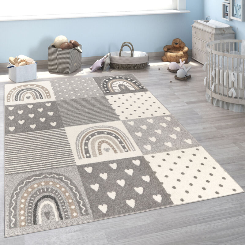 foto del prodotto tappeto per bambini cameretta bambine bambini diversi motivi e dimensioni 200x280 cm, grigio 4 paco home
