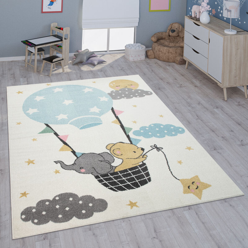 foto del prodotto tappeto per bambini cameretta bambine bambini diversi motivi e dimensioni 80x150 cm, crema paco home