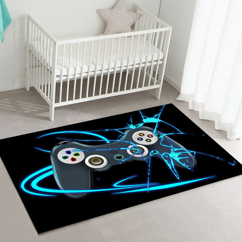 foto del prodotto tappeto per console di gioco, per soggiorno, camera da letto, con maniglia per videogiochi, comodino 5080 cm bebusingoto