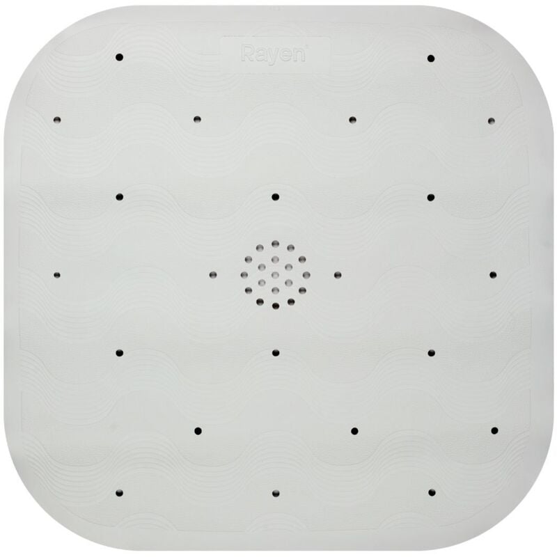 foto del prodotto tappeto per doccia, con ventose, in gomma, bianco, x 45 cm aniscivolo, 45x45 cm, 45 x 45 cm rayen