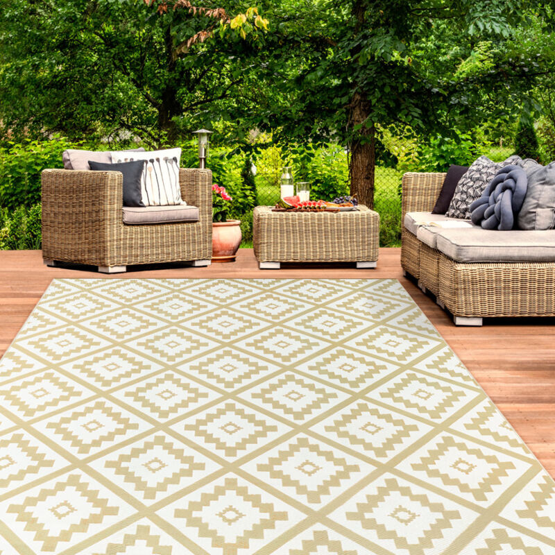 foto del prodotto tappeto per esterni bahamas beige 270 x 370 cm