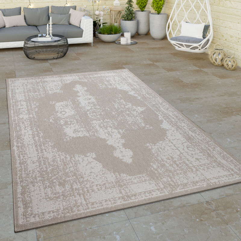 foto del prodotto tappeto per esterni balcone tappeto cucina vintage motivo orientale beige crema 160x220 cm paco home