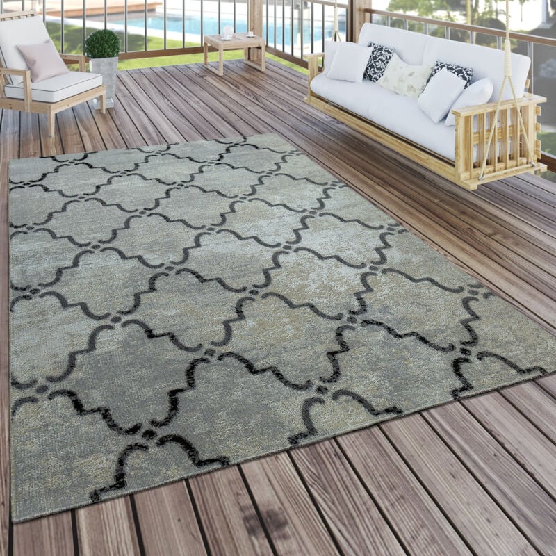 foto del prodotto tappeto per esterni e per interni look naturale grigio 80x250 cm paco home
