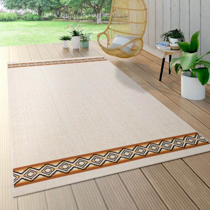 foto del prodotto tappeto per esterni, per il balcone e la terrazza, geometrico, moderno, beige 200x290 cm paco home