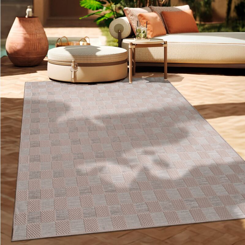 foto del prodotto tappeto per esterno da balcone terrazza tappeto cucina moderno boho etnico 160x220 cm, beige 8 paco home