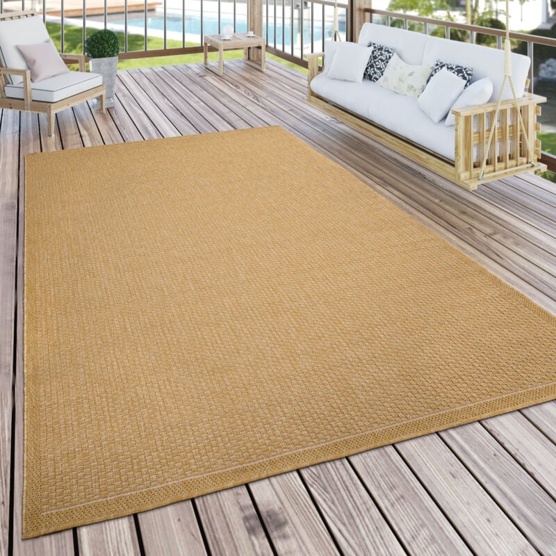 foto del prodotto tappeto per esterno terrazzo balcone tappeto cucina monocolore moderno 200x280 cm paco home