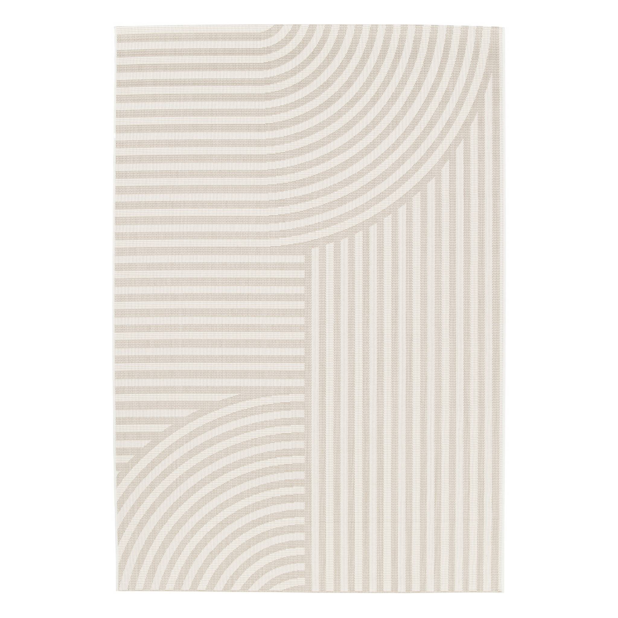 foto del prodotto tappeto per interni esterni ad archi beige 120x170cm i sweeek
