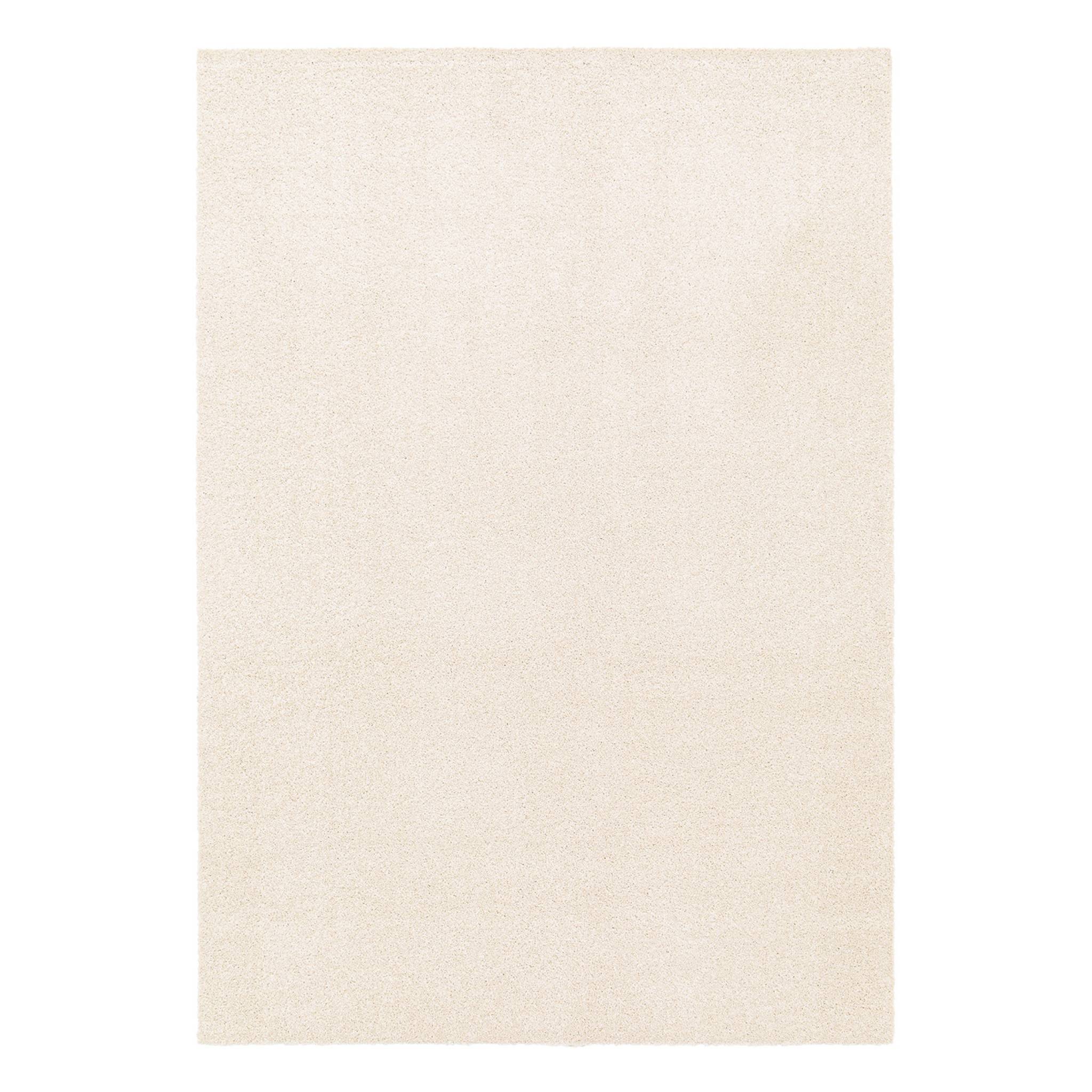 foto del prodotto tappeto per interni in velluto riccio color crema, 160 x 230 cm i