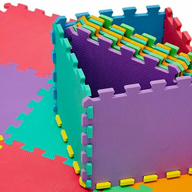 foto del prodotto tappeto puzzle 10 pezzi 30x30 cm in eva multicolor